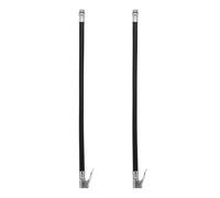 CTIRCHIU 2pcs Tire Inflator Hose Car Pump Extension Hose Tube Adapter with Tight Seal Lock-on Air Chuck No Air Leaking for Portable Tire Inflator in Construction