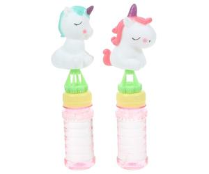 CTIRCHIU 2pcs Unicorn Bubble Wands for Easy to Use Pvc Material Small Bubbles Outdoor for Holiday and Wedding Party Bags Random Color