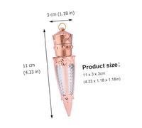 CTIRCHIU 2pcs Upgrade Lip Gloss Bottles Empty Lip Tint Tubes in Golden and Rose Gold Creative Radish-shaped Portable Makeup Dispensers for Oil Gloss and Dye Liquid Storage Travel-friendly