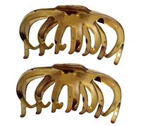 CTIRCHIU 2pcs Vintage Hair Claw Clips for Women Elegant Retro Hair Grip Clips Strong Hold for All Occasions Durable Tortoiseshell Design