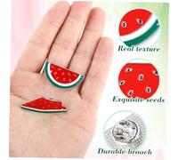 CTIRCHIU 2pcs Watermelon Brooch Lapel Clips for Women Cute Fruit Shaped Collar Pins Shawl Accessories for Daily Wear Party Gift