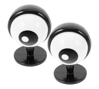 CTIRCHIU 3d Cute Black round Eye Decoration for Motorcycle and Ski Helmets Weather-resistant Helmet Accessory Universal Adhesive