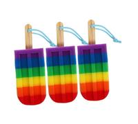 CTIRCHIU 3pcs Colorful Ice Shaped Bath Sponges Gentle Exfoliating Body Scrubber for Men and Women Soft and Portable Shower Accessories Unique Design for Fun Bathing