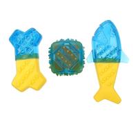 CTIRCHIU 3pcs Interactive Dog Chew for Puppies and Pet Dogs, Fish Shape Tpr Material, Easy to Clean with Jaw Muscle Development Function, Gift for Your Pet