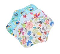 CTIRCHIU 3pcs Reusable Bamboo Charcoal Sanitary Pads for Menstrual Postpartum Incontinence Use Washable Absorbent Cloth Pads with High- in Assorted Dark Colors for Women