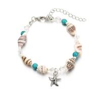 CTIRCHIU 3pcs Shell Anklets for Women Elegant Beach Wrist and Ankle Chains Unique Hand Jewelry with Creative Shell Design Fashionable Gift for Friends and Stylish Accessories