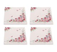 CTIRCHIU 4 Bags of Decorative Flower Paper Napkins with Colourful Printing, 20 Sheets Each, for Wedding Parties and Table Decoration, Stylish and Practical Disposable Dinner Napkins