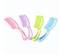 CTIRCHIU 4 Pcs Hair Styling Combs Set with Wavy Teeth, Comfortable to Hold Abs Detangler Combs for Fast Detangling, Suitable for Men and Women Hair Care