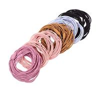 CTIRCHIU 40Pcs Elastic Hair Bands Durable Stretchable Ponytail Holders for Home Parties Travel Versatile Hair Ties Bracelets for All Hair Types Includes Each