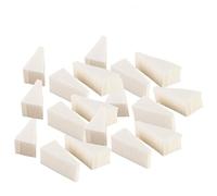 CTIRCHIU 40pcs White Makeup Sponge Wedges for Easy to Hold Makeup Application and Manicure Use, Soft Cosmetic Puff Sponges for Face Powder and Foundation