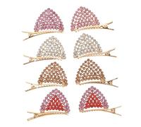 CTIRCHIU 4pairs Cat Ear Hairpin Rhinestone Cat Hair Clips for Women Girls Boys and Girls Fashion Hair Accessory