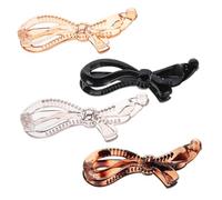 CTIRCHIU 4pcs Banana Hair Clips Set Sleek Ponytail Holders for Thick Fine Curly Hair Elegant Banana Clamps for Women for Daily Wear