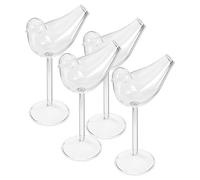 CTIRCHIU 4pcs Bird Shaped Cocktail Glasses 150ml Glass Drinking Cups Elegant Stemware for Brandy and Cocktail Serving in Personal Home or Restaurants