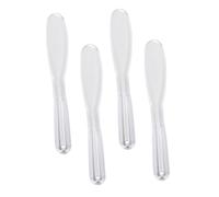 CTIRCHIU 4pcs Cosmetic Spatulas for Lightweight Makeup Mixing Tools for Sensitive Skin Portable Plastic Mask Applicators for Even Skincare Product Application and Sampling