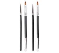 CTIRCHIU 4pcs Dual-head Concealer Makeup Brushes Portable Blending Sponge Heads for Natural Lightweight Coverage Professional Face Concealer Tool for Travel Home Party and Salon Use