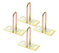 CTIRCHIU 4pcs Electric Motorcycle Seat Cushion Lock Set Metal Replacement Parts Saddle Lock Plate Hook for E-motorbikes Anti-theft Security Accessory Compatible with Motorbike Seats