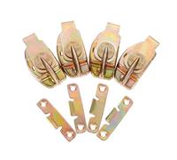 CTIRCHIU 4pcs Iron Table Buckles Connectors for Dining Cabinet Tables Locking Latch with Handle Design Secure Alignment Pin for Heavy Furniture