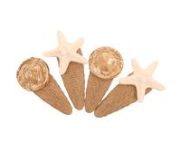 CTIRCHIU 4pcs Mermaid Hair Clips Set Seashell Beach Accessories for Women Lightweight Ocean Headdress Tool for Summer Weddings and Vacations Realistic Shell Design