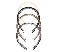 CTIRCHIU 4pcs Non-slip Hairbands with Fine Teeth for Secure Hold Comfortable Fit for Daily Hair Styling and Active Use