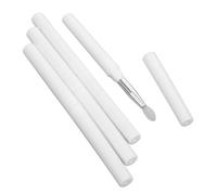 CTIRCHIU 4Pcs Silicone Lip Brush with Covers Reusable Lip Mask Applicator for Makeup Travel Professional Use Gentle and Skin Friendly for Lipstick and Eyeshadow Application