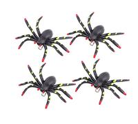 CTIRCHIU 4pcs Spider Hair Clips Halloween Party Prop Spider Barrettes for Cosplay Costume Assorted Style Adult Style