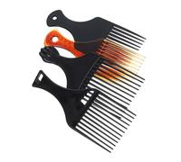 CTIRCHIU 4Pcs Wide Tooth Hair Pick Comb Portable Handheld Styling Comb for Men for Haircut Hairdressing and Reducing for Afro and Curly Hair