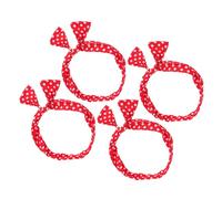 CTIRCHIU 4pcs Wire Headbands Bowknot Headbands Women Girls Hair Bands Dot Hair Tie Bow