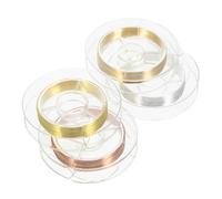 CTIRCHIU 4rolls Fine Copper Wire for Nail Art Ultra- for Nail Decorations and Creative Designs
