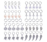 CTIRCHIU 50Pcs Hair Braid Rings Charms DIY Hair Accessories for Parties Cosplay and Festivals Easy to Use Braid Charms for Unique Hairstyles