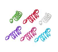 CTIRCHIU 50pcs Micro Rings Adjustable Crimp Beads Hair Braids Dreadlock Beads Extensions Accessories for Dreadlock Extensions Mixed