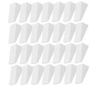 CTIRCHIU 50pcs Triangular Makeup Sponges White Wet and Dry Dual-use Cosmetic Puff Small Face Powder Applicators for Professional and Personal Makeup