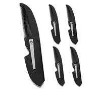 CTIRCHIU 5pcs Beard Comb for Men Compact Pocket Mustache Comb Smooth Teeth Plastic Grooming Tool for Styling Detangling and Everyday Hair Care