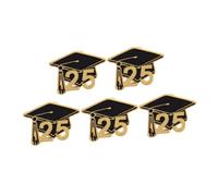 CTIRCHIU 5pcs Graduation Cap Brooch Durable Alloy Pins for Graduates Souvenir Badge for Academic Achievement Cute Party Supplies for Students