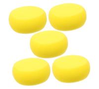 CTIRCHIU 5pcs High Foaming Pet Bath Sponge Soft Yellow Scrubber for Dogs and Cats Premium Skin Massage Cleaning Pads with Strong Cleaning Power