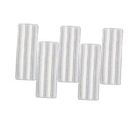CTIRCHIU 5pcs Microfiber Flat Mop Head Refill Pads for Hardwood and Tile Floors Washable Reusable Mop Pads with Self-adhesive Design High Absorbency Quick-dry Cleaning Replacement for Wet