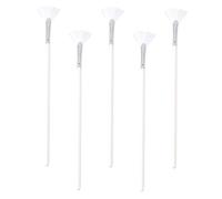 CTIRCHIU 5Pcs Nylon Fan Shaped Face Mask Brushes for Women Comfortable Gentle Skincare Tools for Daily Professional Use Mask Applicators for Facial Care