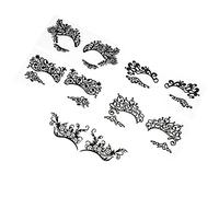 CTIRCHIU 5Pcs Temporary Eyeliner Makeup Sticker Lace Eyeshadow Tattoo for Masquerade and Carnival Easy to Apply Skin Friendly and Odorless for Parties and Special Occasions