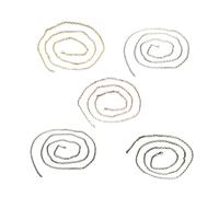 CTIRCHIU 5pcs Vintage Pocket Watch Chain for Women Men Antique Bronze Silver Black Rose Gold Long Necklace DIY Accessories with Heavy Duty Closure for Watch Holder Belt Keychain