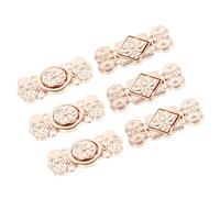 CTIRCHIU 6pcs Chinese Shawl Collar Clip Cardigan Clip Clasp Metal Disc Buckle for Poncho Shawl Accessory