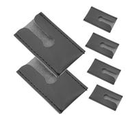 CTIRCHIU 6pcs Double Edge Head Covers Protective Travel Case Pu Leather Safety Storage Pouches for Men’s Butterfly