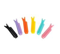 CTIRCHIU 6pcs Root Clips for Curly Hair Volume Styling Tools No Crease Hair Styling Clips with Sectioning Function for Natural Fluffy Roots Random Color