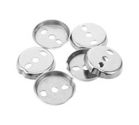 CTIRCHIU 6pcs Stainless Steel Towel Bar Mounting Hardware Set round Base and Screws for Stable Installation, Universal Compatibility Bathroom Accessory Parts for Toilet Roll Holder