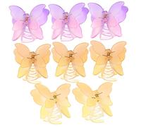 CTIRCHIU 8pcs Butterfly Hair Claw Clips for Girls Stylish Frosted Shark Clip Hair Accessories Butterfly for Women