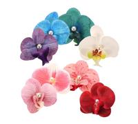 CTIRCHIU 8pcs Realistic Artificial Flower Hair Clips Hawaiian Style Hair Clips for Women and Girls