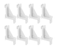 CTIRCHIU 8pcs Support Clips Cooler Shelf Supports Refrigerator Shelf Spacer Plastic Firm Plastic Easy Installation Stable Storage for Refrigerator Storage Units