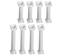 CTIRCHIU 8pcs White Plastic Cake Supports with Wear Resistance for Party and Anniversary Use Multifunctional Roman Column Pillars for Wedding Cake Decoration and DIY Stands