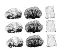 CTIRCHIU 9pcs Anti Hair Loss Hair Net Covers Large Mesh Full Head Protection for Industrial Employees