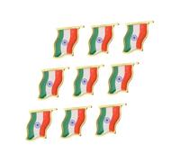 CTIRCHIU 9pcs Unique Design Indian Flag Lapel Pins Metal Patriotic Badge Brooch Pin for Men Women Suit Jacket Scarf Hat Clothing Accessories
