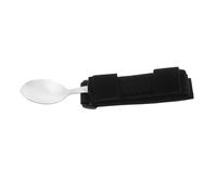CTIRCHIU Adaptive Stainless Steel Eating Utensils for Disabled Adults Self Feeding Teaspoon with Cuff Holder Strap Ergonomic Cutlery for 's and Elderly Easy to Clean and Durable