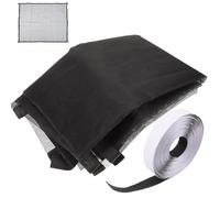 CTIRCHIU Adhesive Window Screen Replacement Mesh 100x120cm Black Mesh for House Windows Self-Adhesive Fly Screen